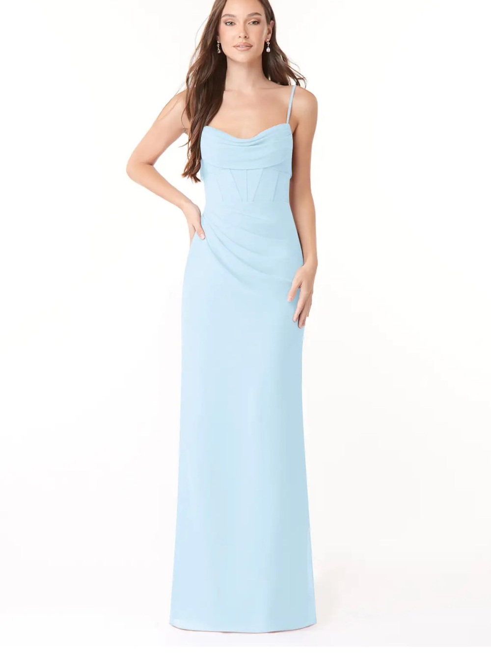 Azazie Sky Blue Dress